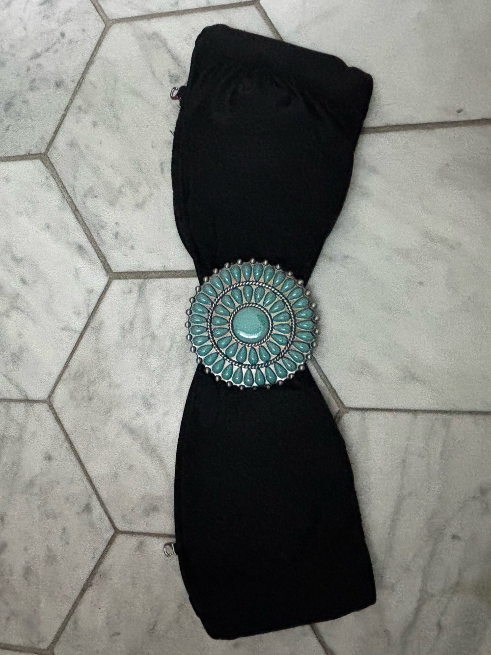 Victoria's Secret Y2K strapless bikini top w/ Turquoise Medallion